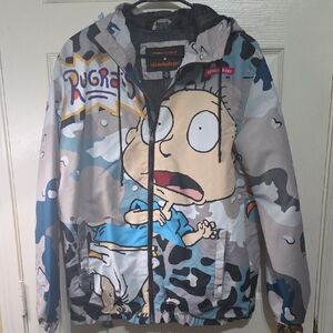 Nickelodeon Rugrats Tommy Camouflage Hooded Jacket - Gray, Blue, Cream